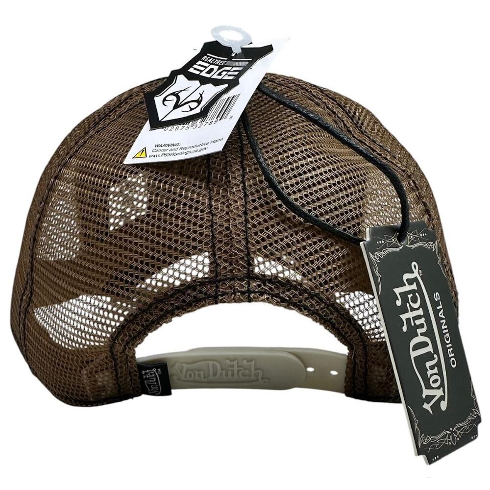 Von Dutch Trucker Hat Realtree Brown Camo Snapback Cap - Picture 3 of 6